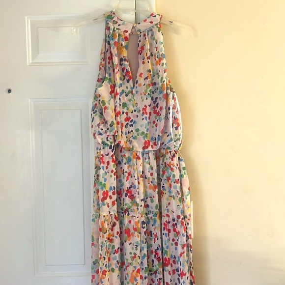 Julia Jordan Print Belted Tiered Maxi Dress Size 8‎ - Picture 7 of 16